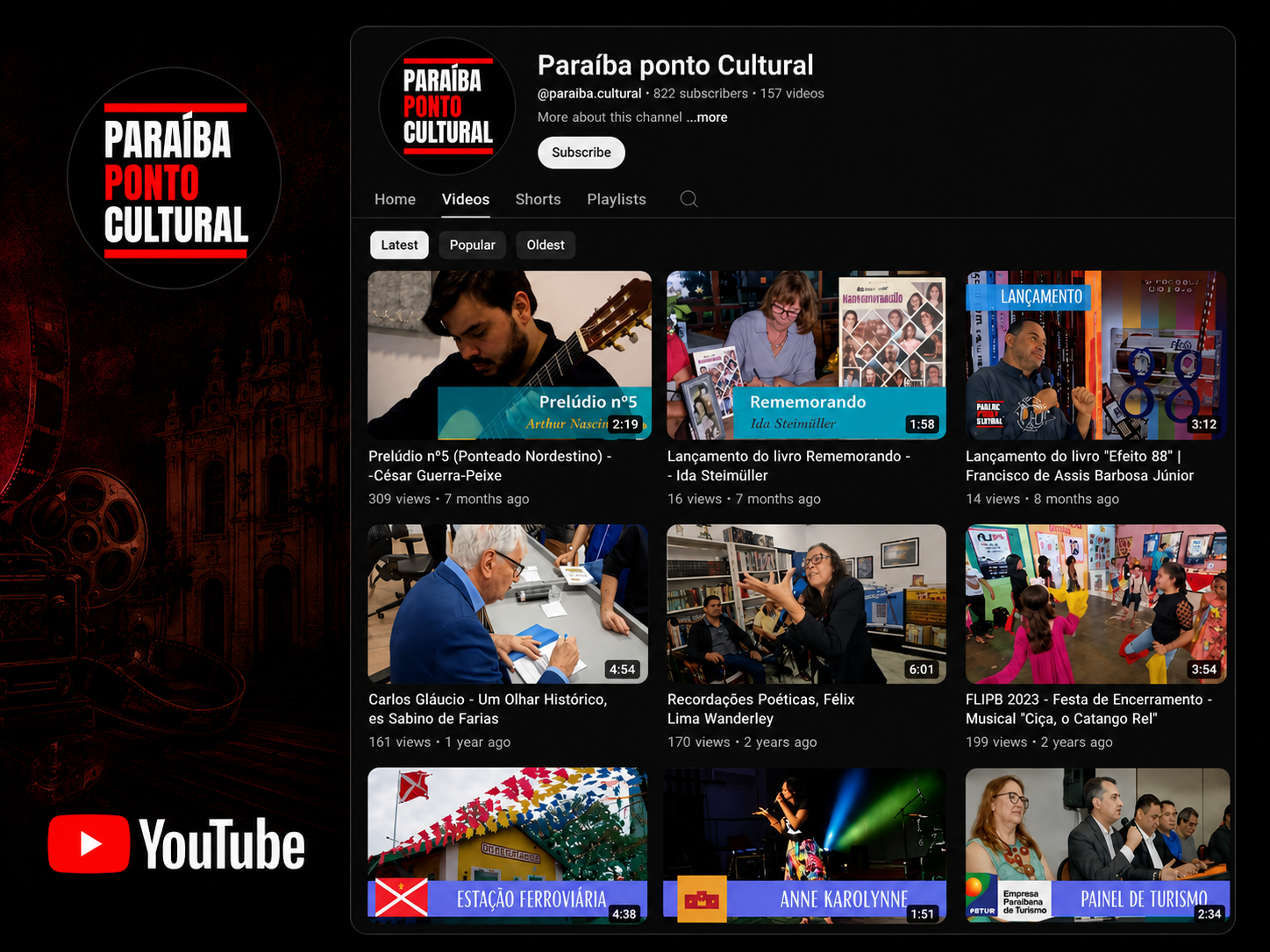 YouTube - Paraíba ponto Cultural